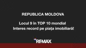 Moldova intră în top 10 mondial al destinațiilor imobiliare – RE/MAX Global raportează creștere record de interes