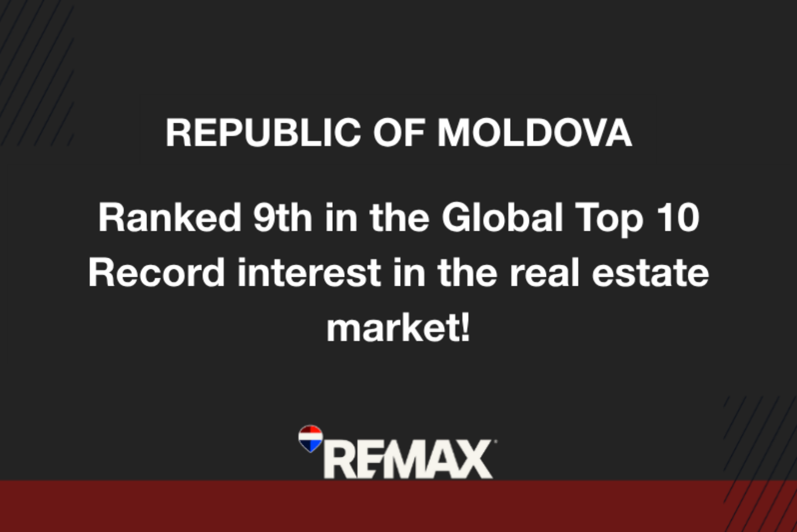 Moldova enters the global Top 10 real estate destinations – RE/MAX Global reports record growth in interest